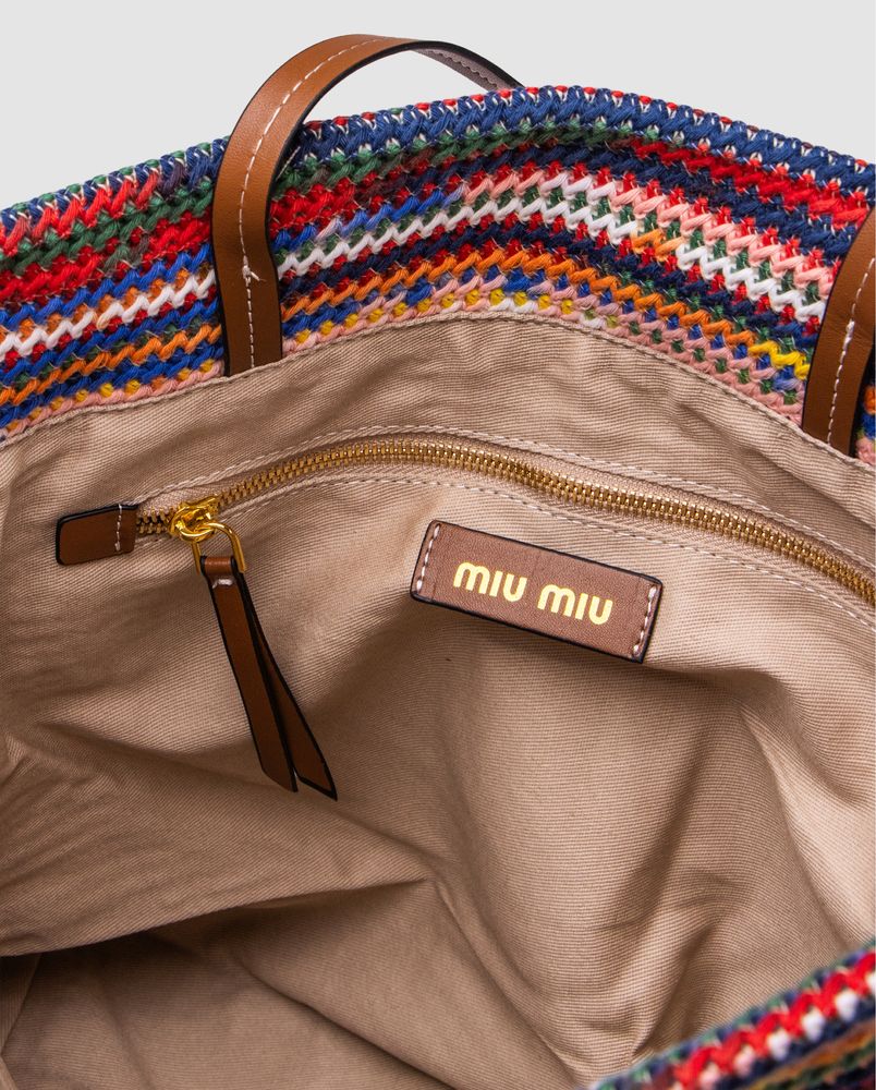 Сумка пляжна Miu Miu Crochet Tote Bag