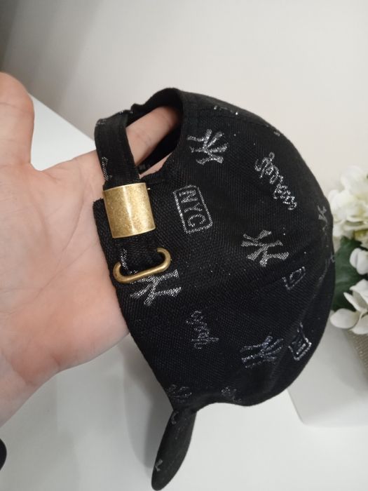 Czapka z daszkiem bejsbolówka czarna regulowana unisex