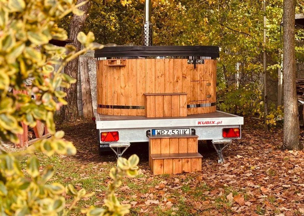 Balia ogrodowa, jacuzzi mobilne, hydromasaż, wynajem