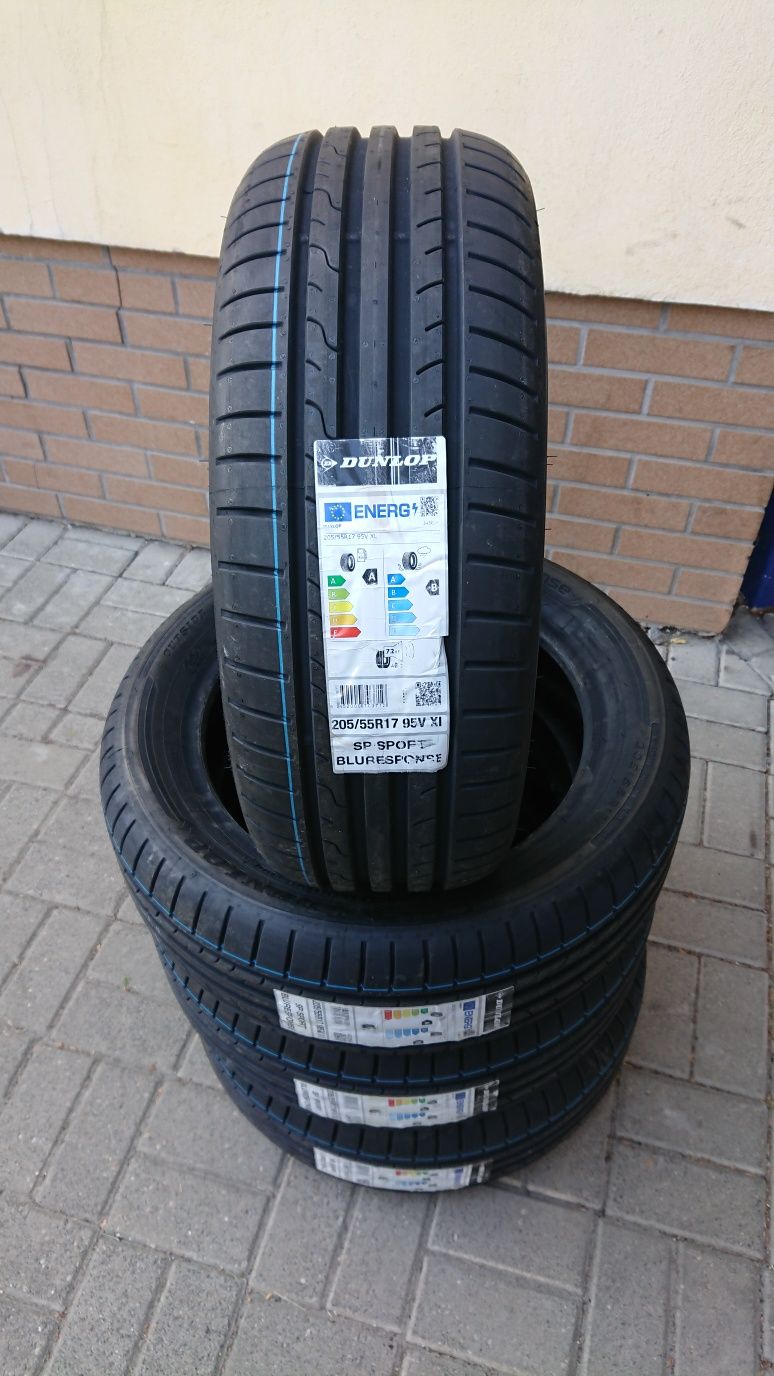 NOWE opony letnie 205/55R17 Dunlop SP Sport Bluresponse WYSYŁKA