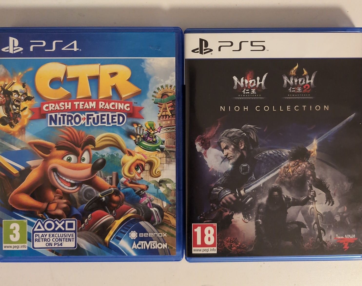 Crash team racing+Nioh collection