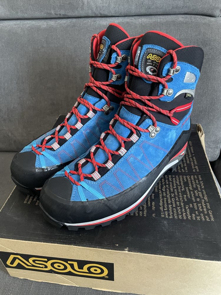 Profesjonalne buty Trekkingowe r.47 31cm ASOLO Elbrus GV MM +raki CAMP