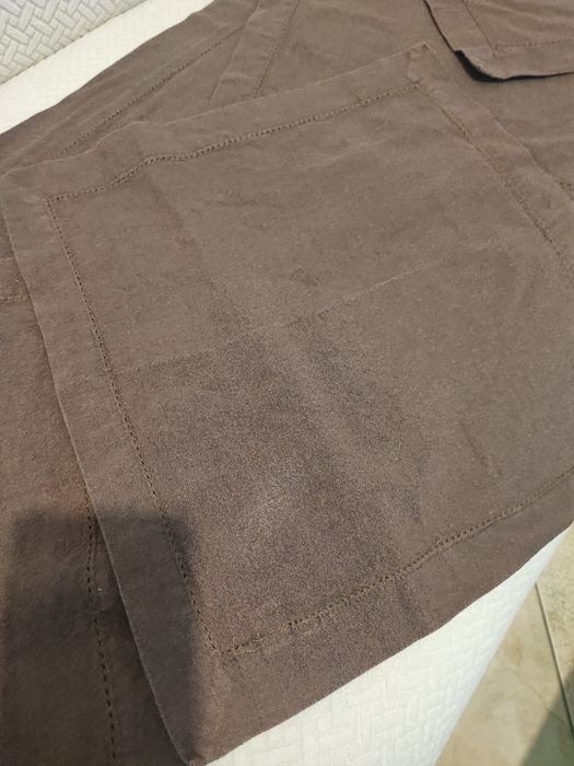 Bieżnik i 6 serwet ciemny brąz Home&You bawełna