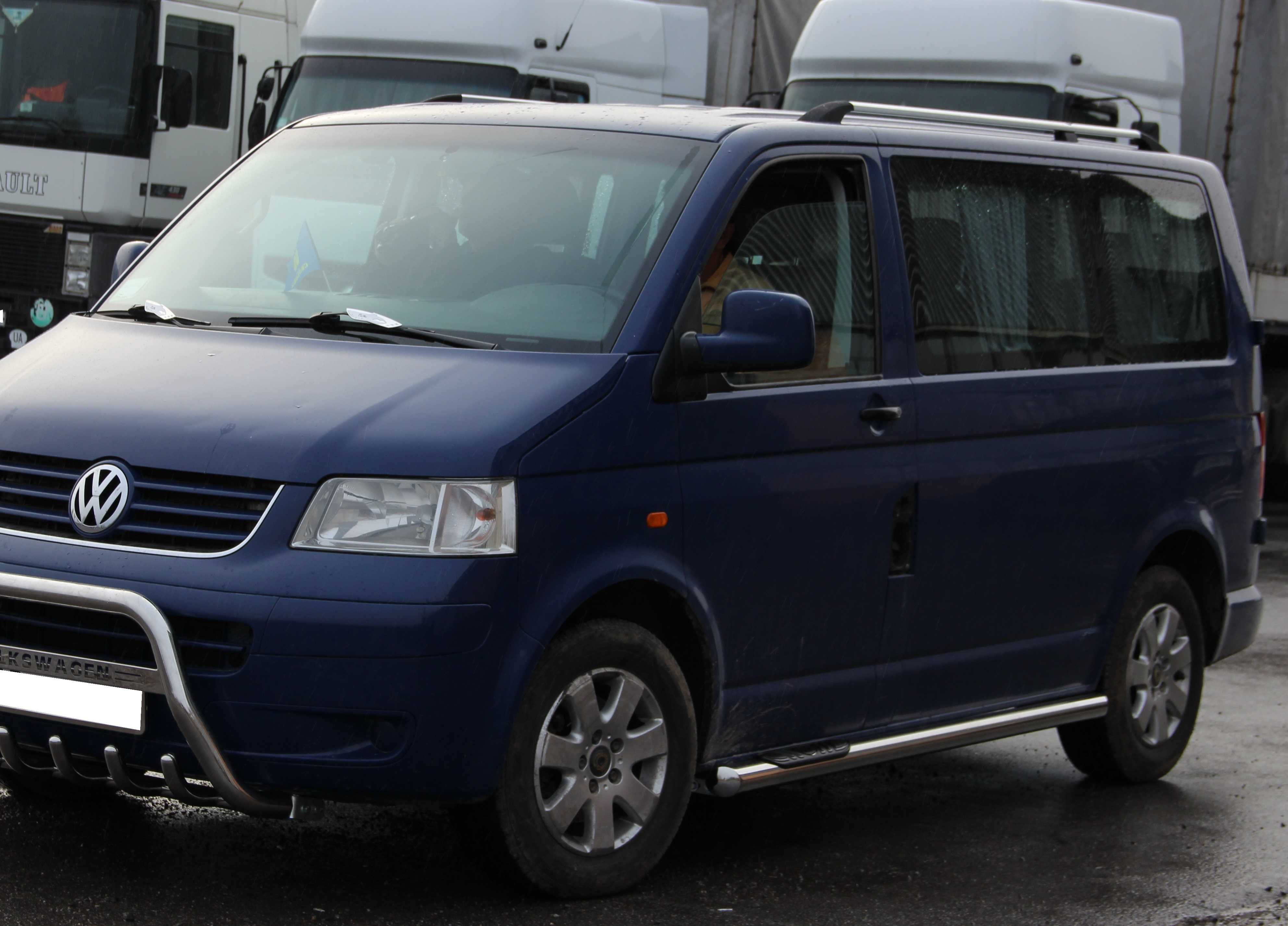 Volkswagen TRANSPORTER T5 2003+ Бічні пороги труби