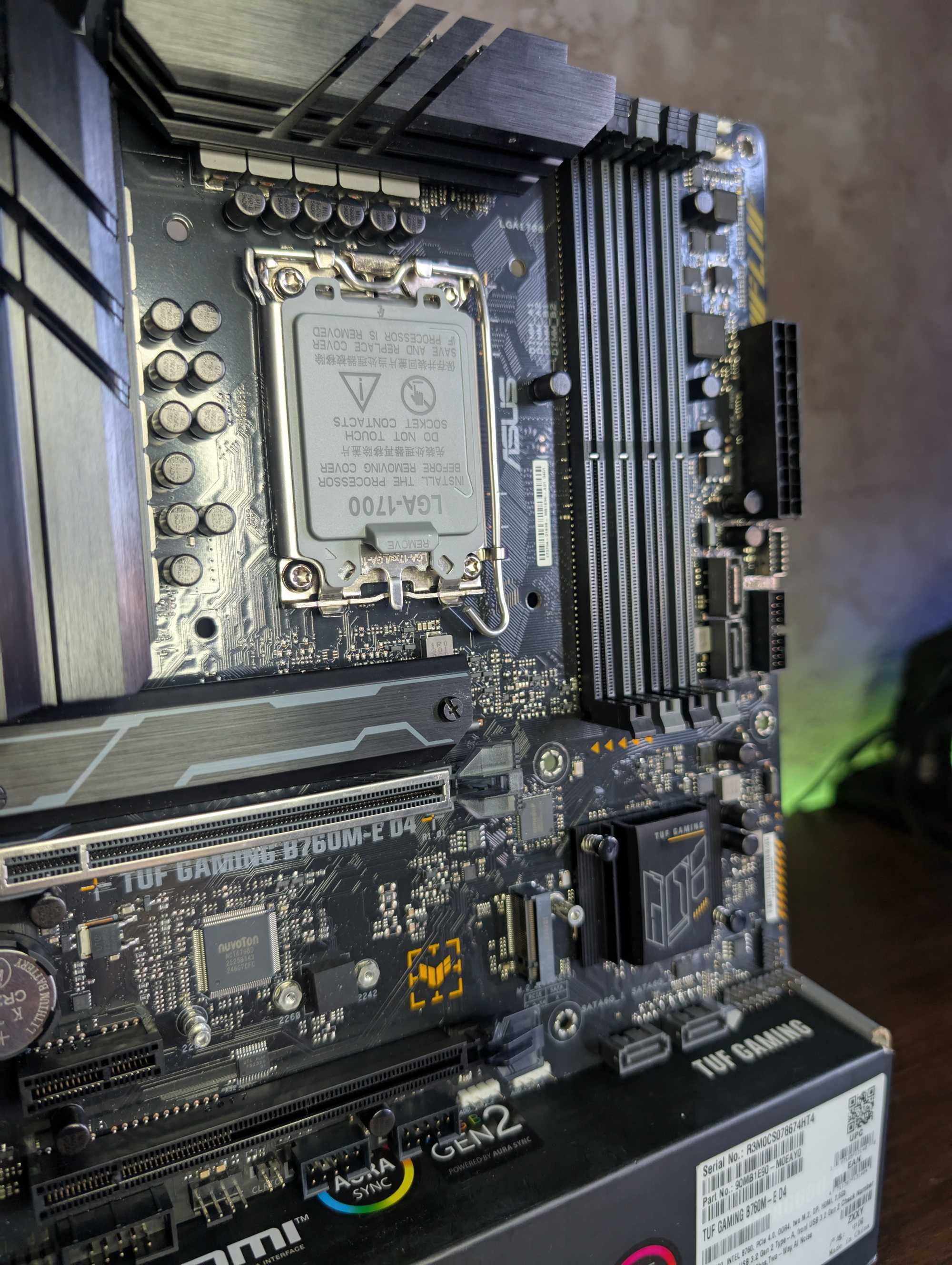 Asus Tuf Gaming B760M-E D4 (LGA1700) 12-13-14 Покоління Intel