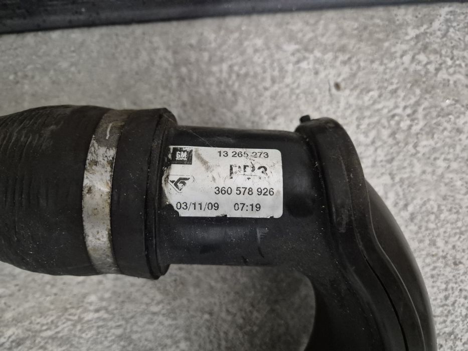 Rura intercoolera przewód Opel Astra J 1.7 cdti komplet