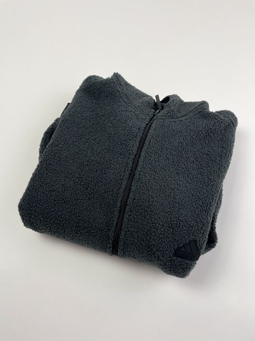 Оригінал! Зіп Худі Adidas Sherpa чорна (S) Нове, з бірками!