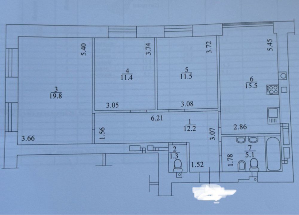 Продаж 3 кімнатної квартириз газом!Жк з виходом в ПАРК ЦЕНТРАЛЬНИЙ!