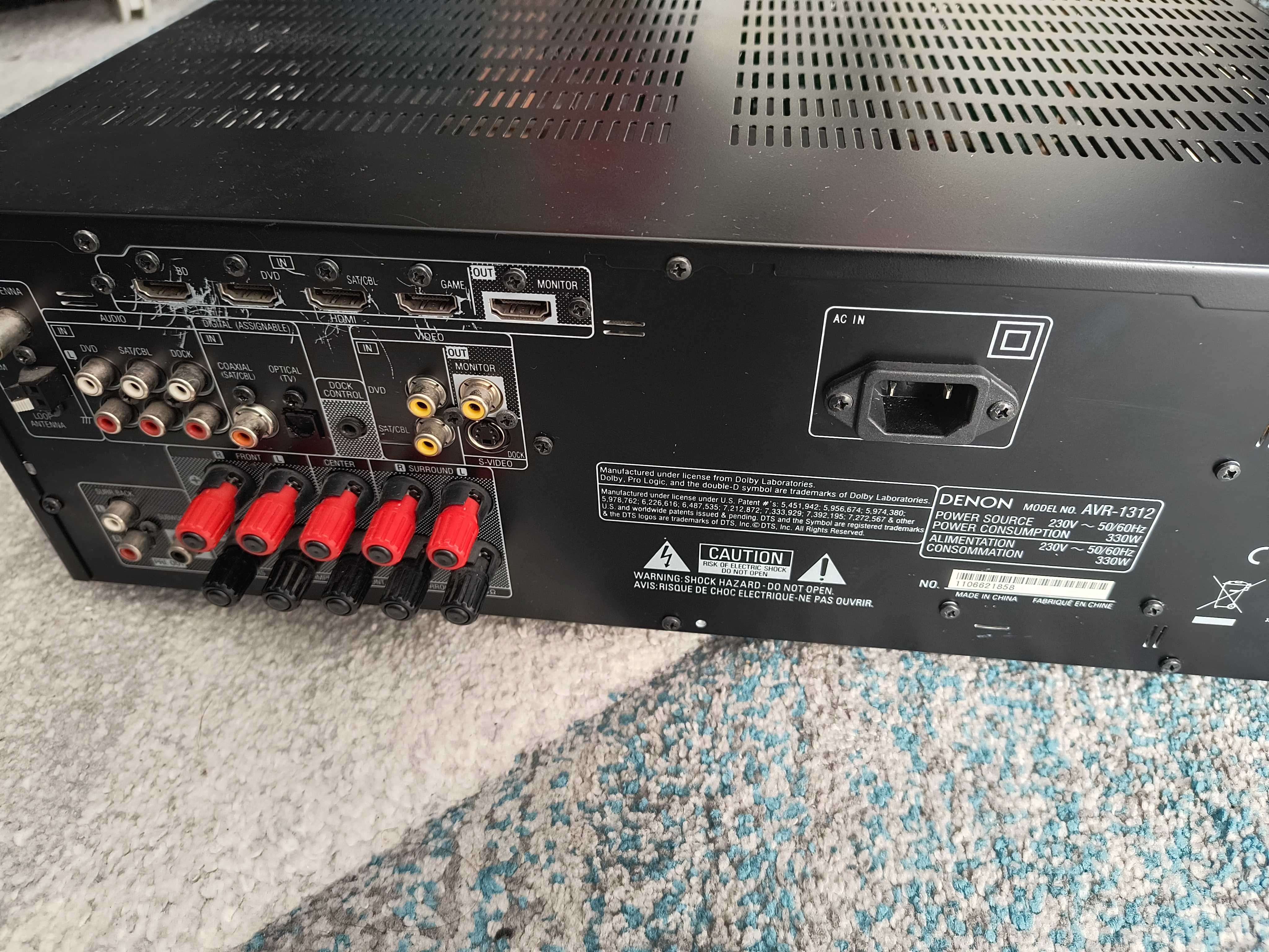 Kino domowe, Głośniki Eltax Experience , Eamplituner Denon AVR-1312