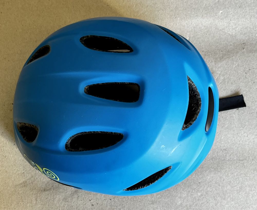 Kask rowerowy dziecięcy Giro Scamp matte blue/lime XS 46-49cm