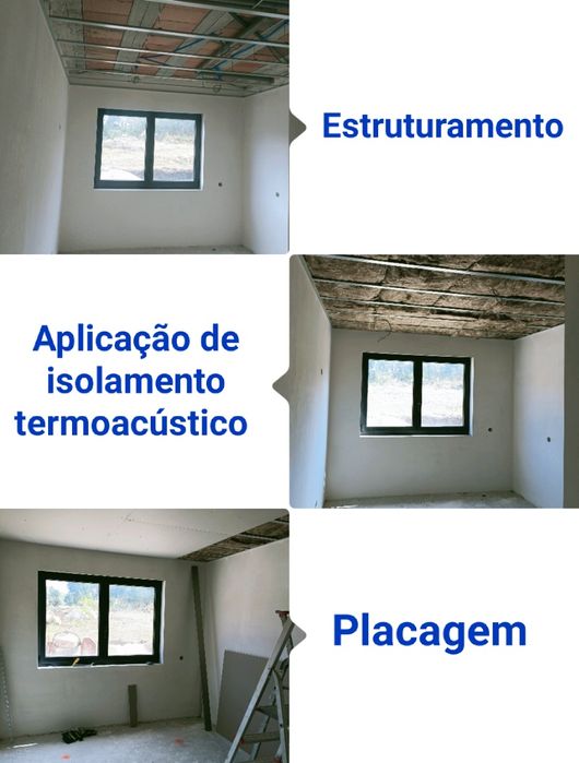 Trabalhos em pladur, pintura, emassamento, reformas gerais