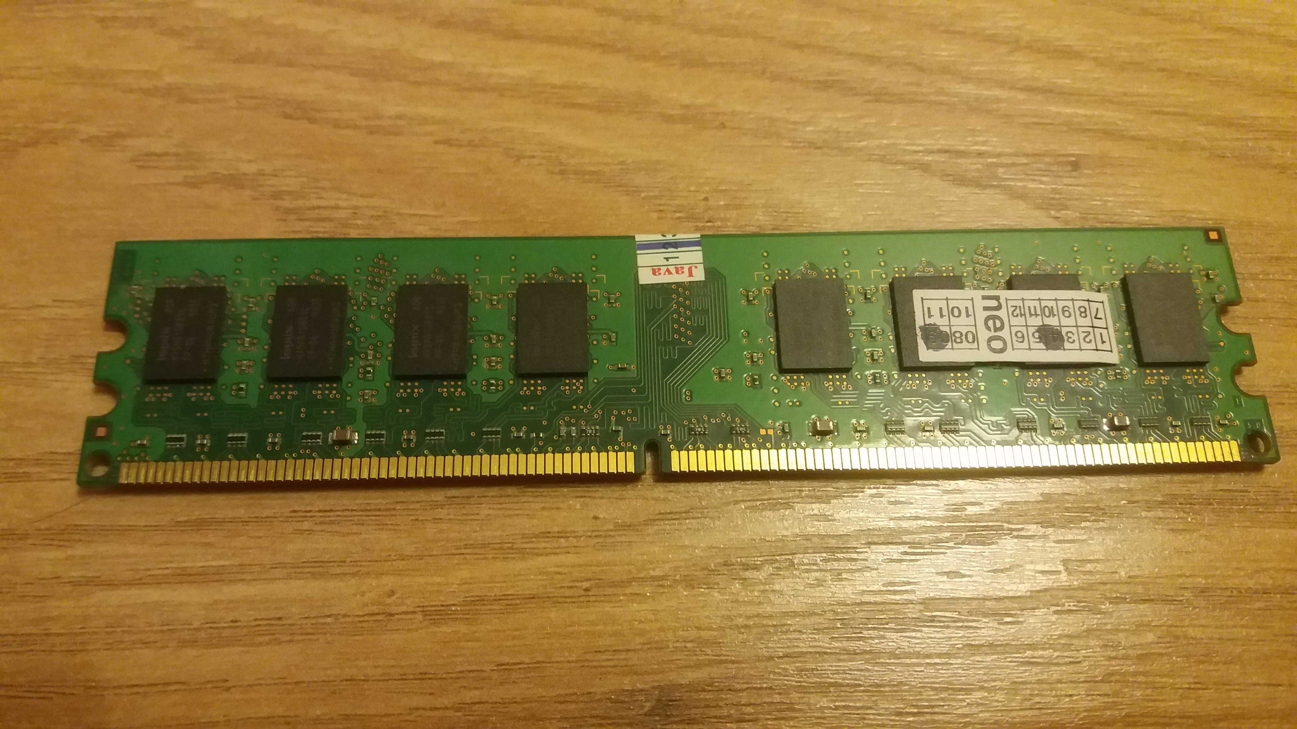 Комплект DDR2 /Samsung 2GB - 1шт, Kingston 2GB - 1 шт, Hynix 2Gb - 1шт