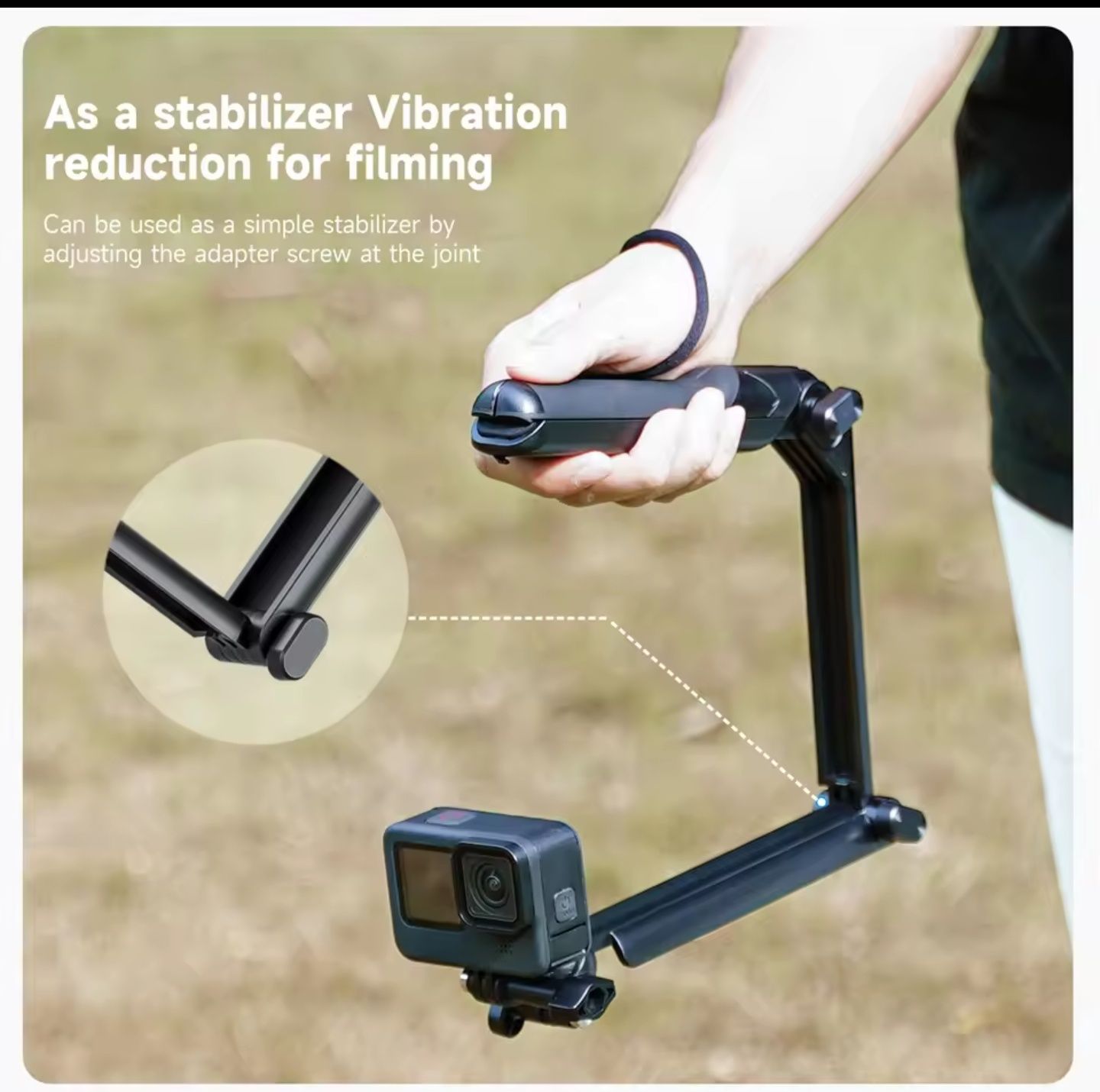 Telesin Трипод Insta360 GoPro Hero DJI Action селфи палка тройна фото