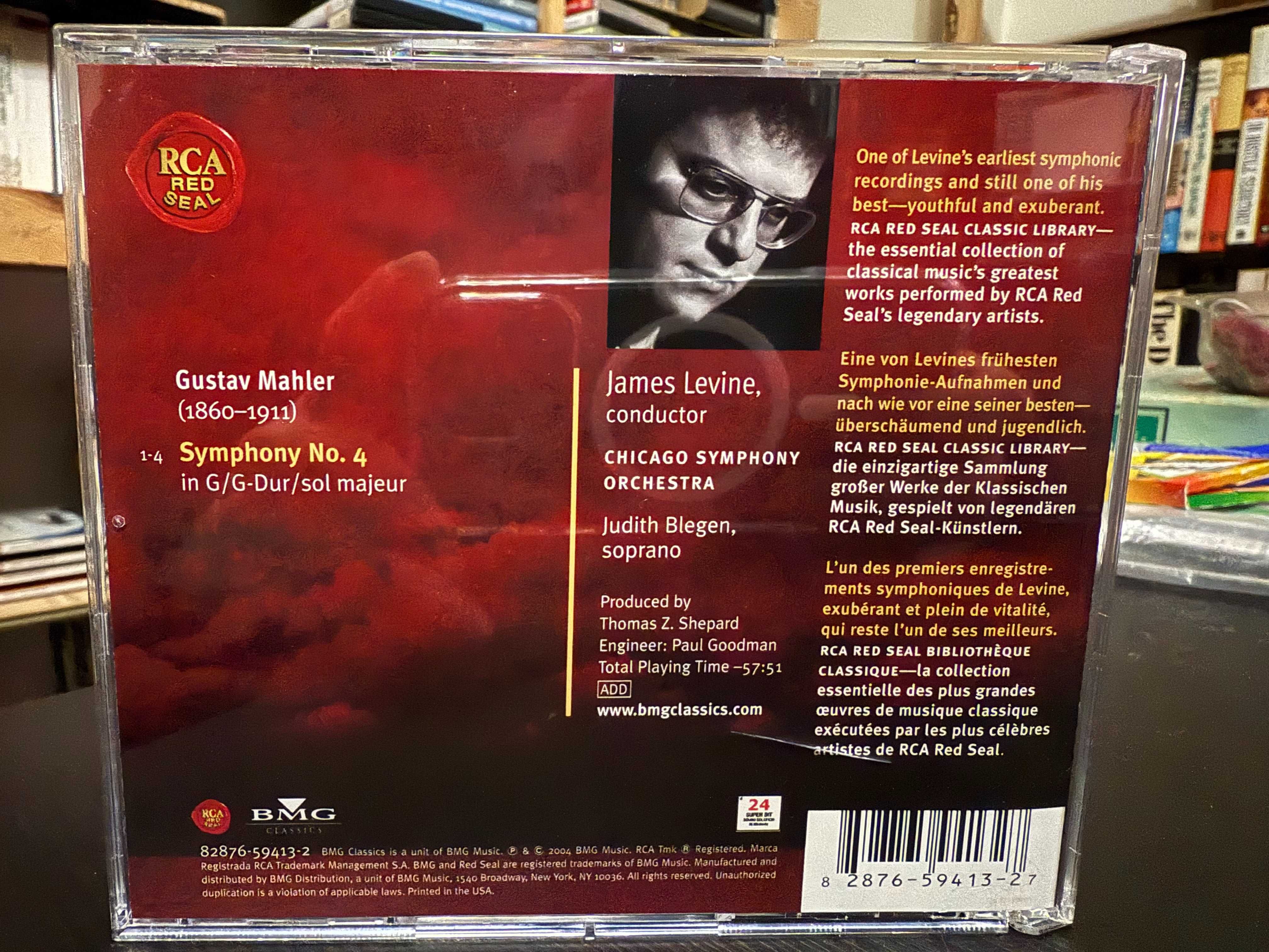 Mahler – Symphony No. 4 – Chicago Symphony Orchestra, James Levine