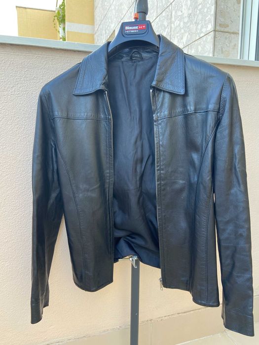 Blusão em Pele para Senhora (tamanho: S)