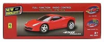 Zdalnie sterowane Ferrari 1:24 458 Italia New Bright