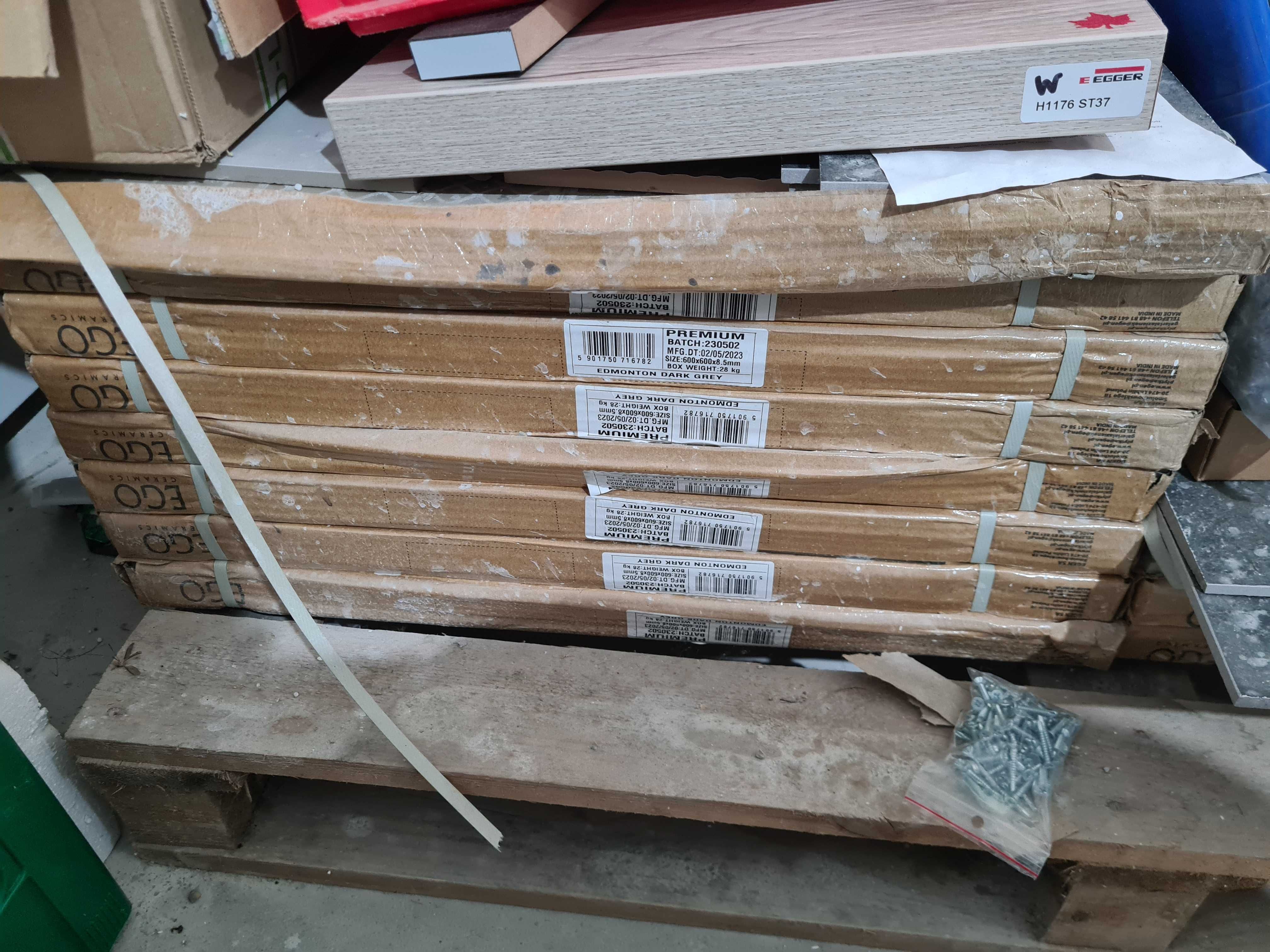 Gres szkliwiony polerowany EDMONTON light grey 60 x 60 cm (12.96 m2)
