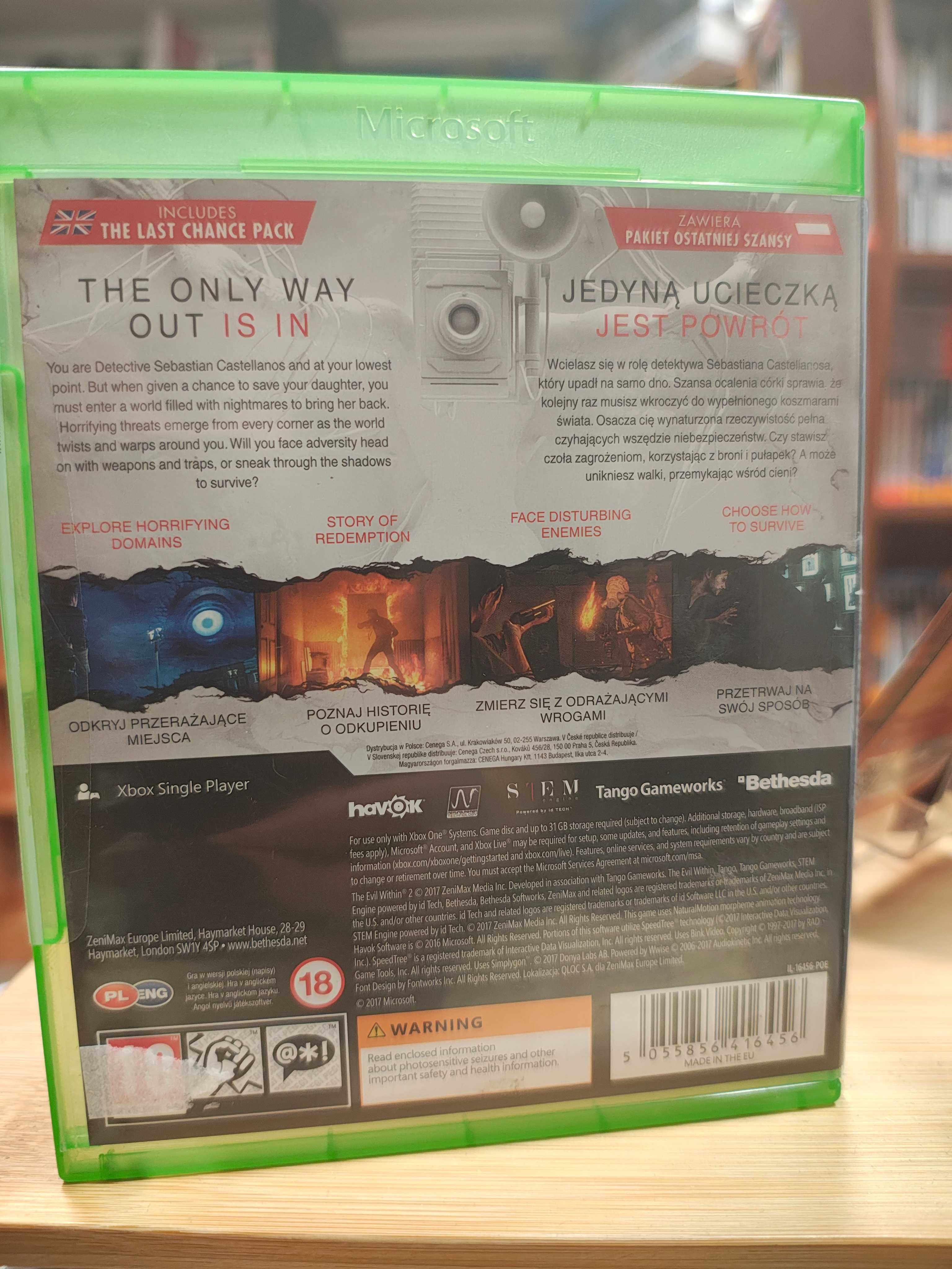 The Evil Within 2 PL napisy Xbox One/Series X Unikat PL SklepRetroWWA