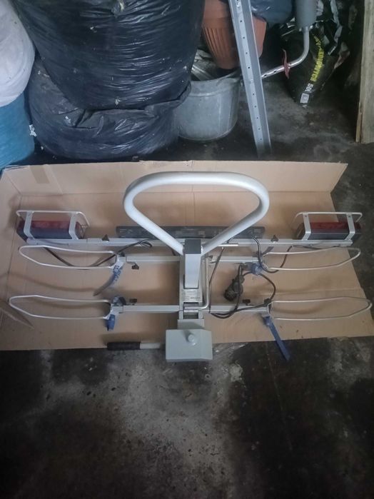 na 2 elektryki bagażnik rowerowy na hak aluminiowy stan BDB. uchylany