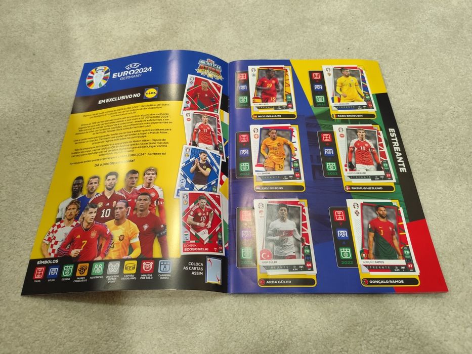 Caderneta Lidl Euro 2024 - Topps - Completa - Rigorosamente Nova