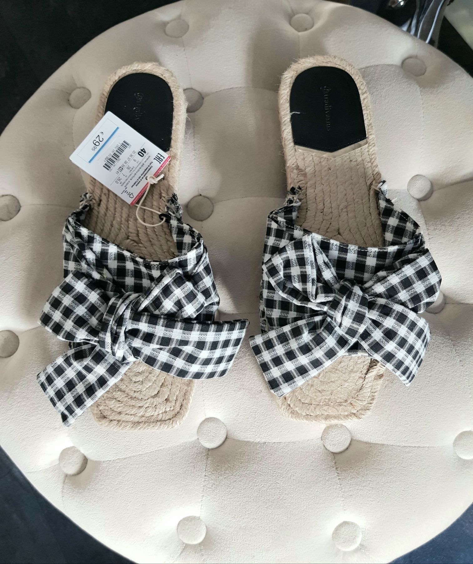 Stradivarius espadryle klapki 40, z metką