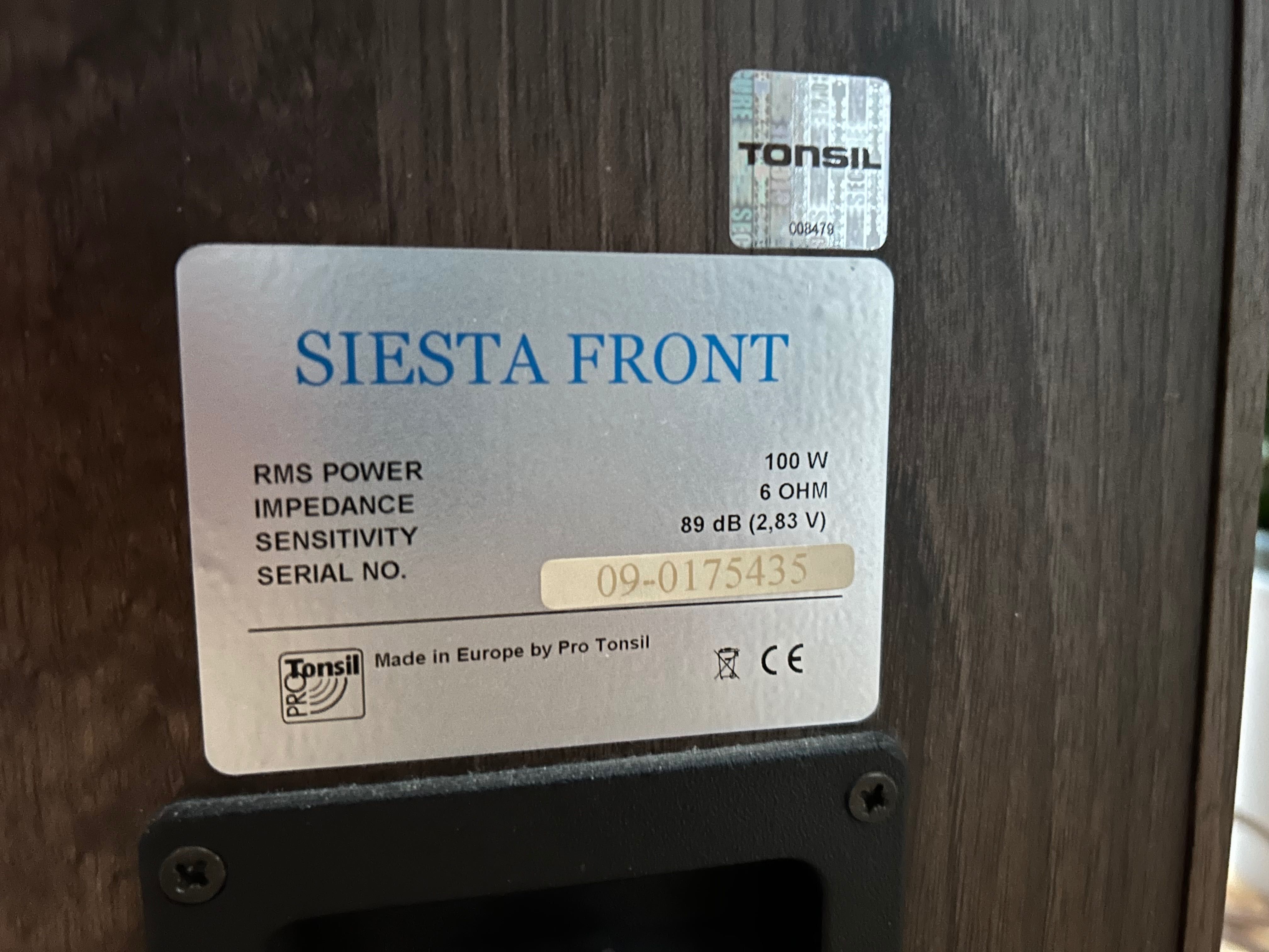 Tonsil Siesta front 2 kolumny
