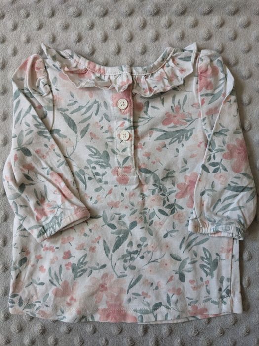 Komplet dla niemowlaka 2x body + bluzeczka z falbanką 0-3 m-cy George