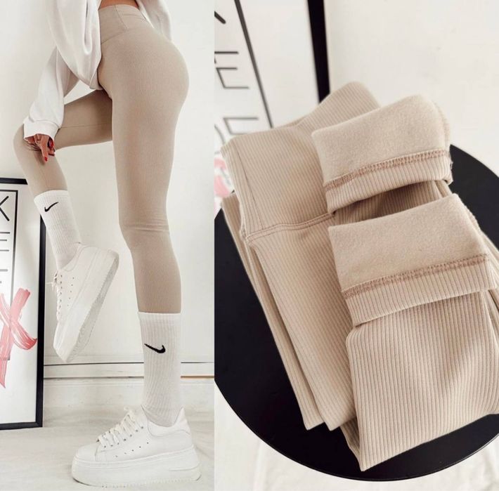 Женские лосины , утепленые лосины , лосины на флисе , лосины рубчик