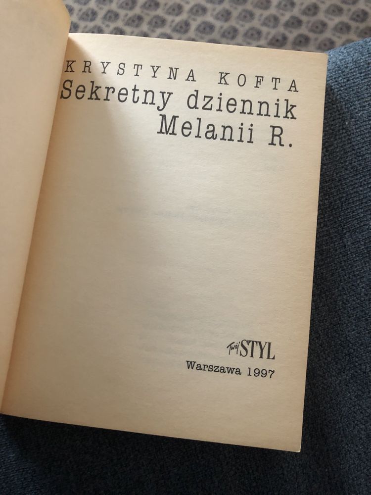 Sekretny dziennik melanii r krystyna kofta