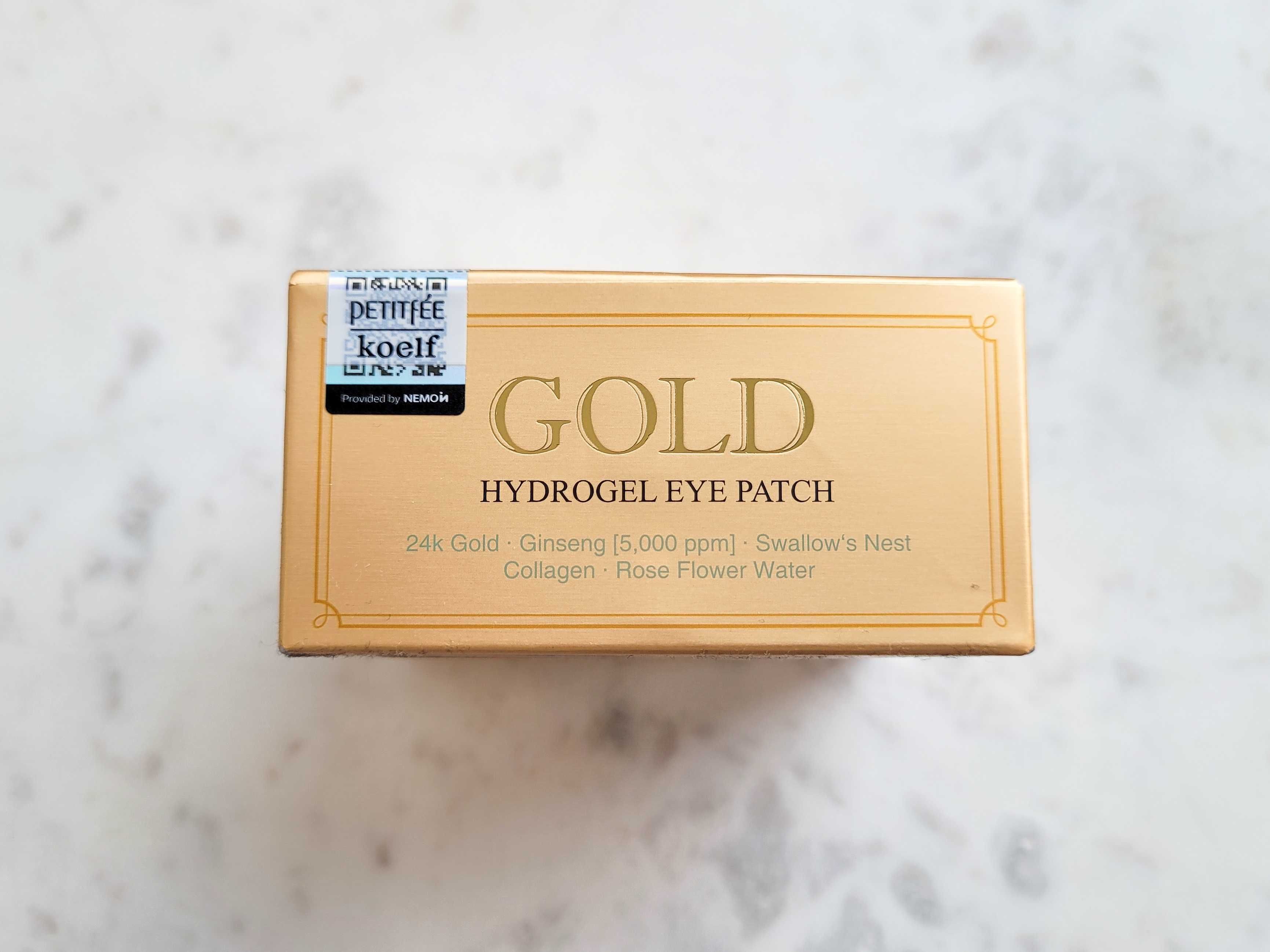 Petitfee, Gold Hydrogel Eye Patch, Hydrożelowe płatki pod oczy, 60 szt