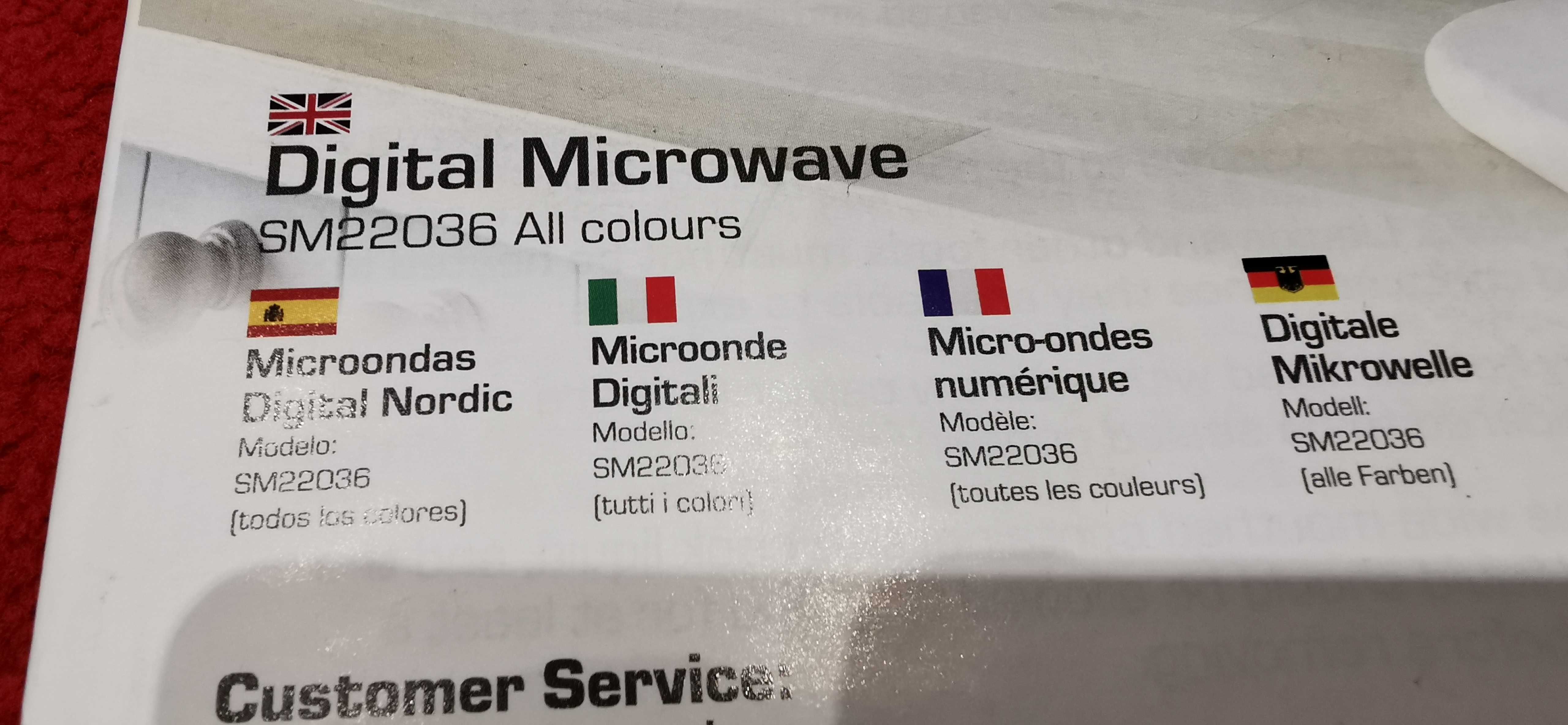 mikrofalówka kuchenka mikrofalowa swan nordic 800W