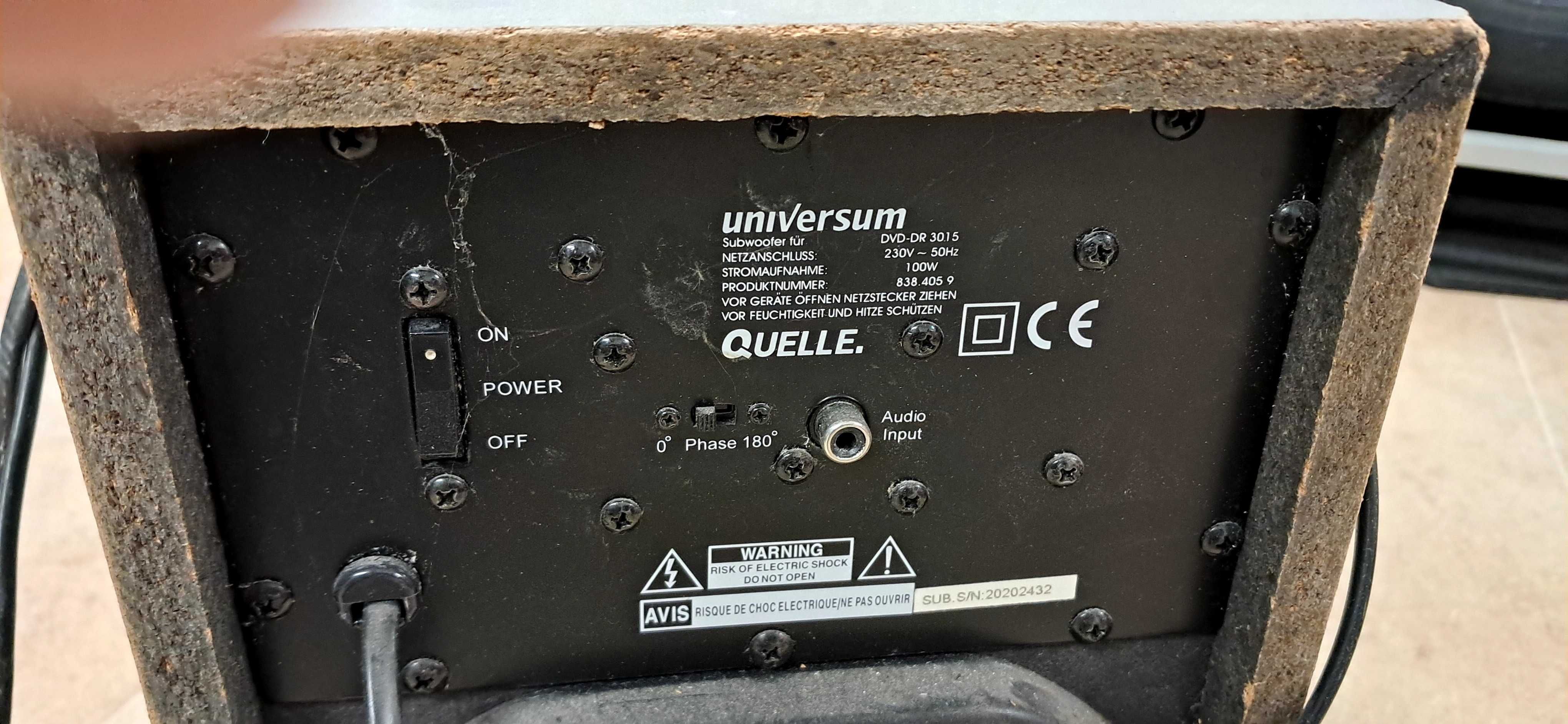 Subwoofer aktywny Universum 100W