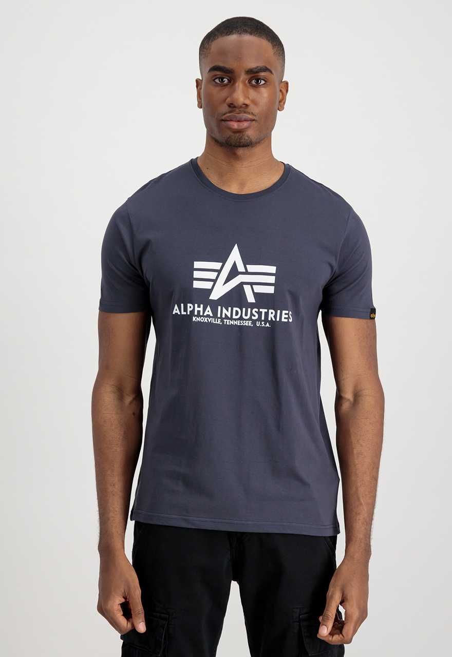 Alpha Industries T-SHIRT BASIC 100501 granatowa