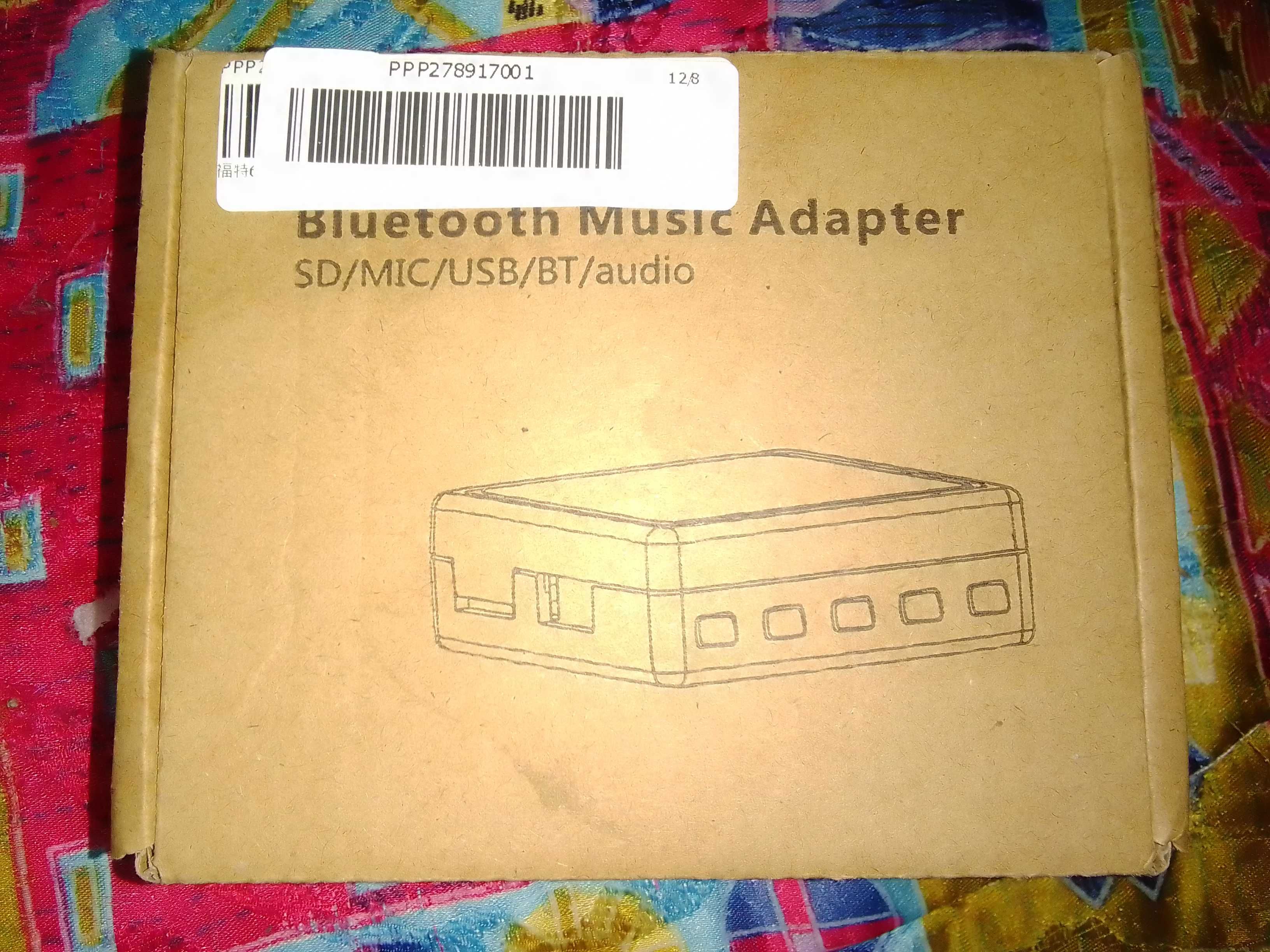Adaptador "bluetooth music adapter sd/mic/usb/bt/audio"