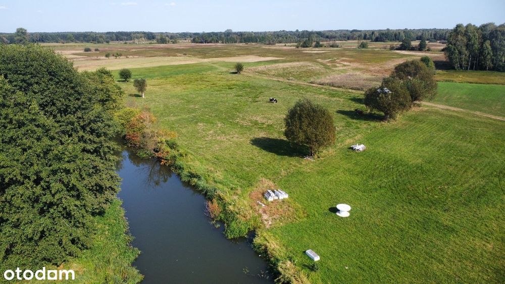 Piękna działka bezpośrednio nad rzeką Pilica m. Pukarzów