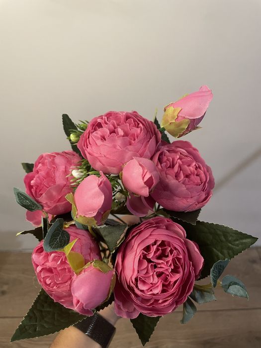 Букет зі штучних квітів, декор, фотозона, піони, півонія