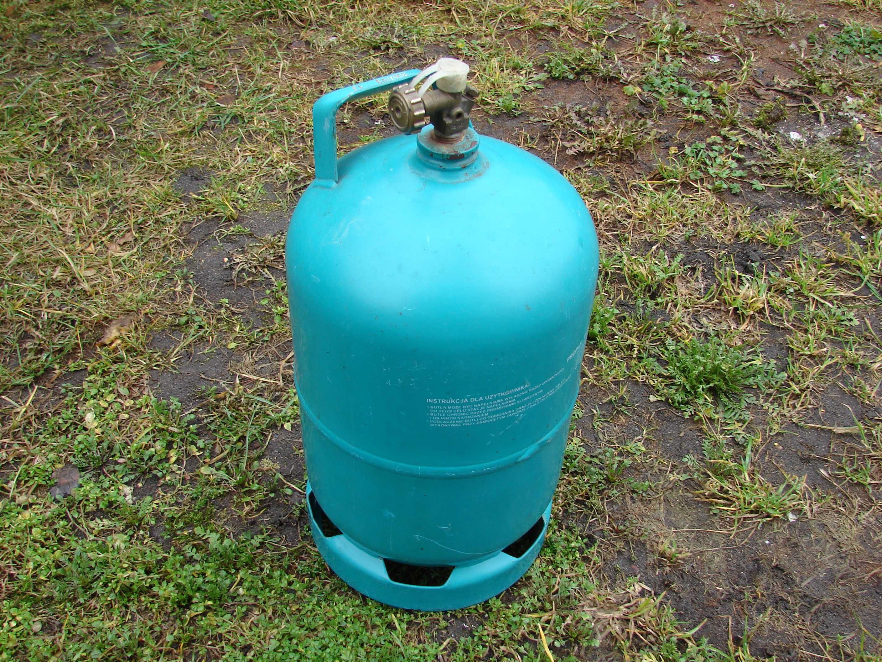 Turystyczna butla gazowa propan butan 5kg PUSTA do kamper