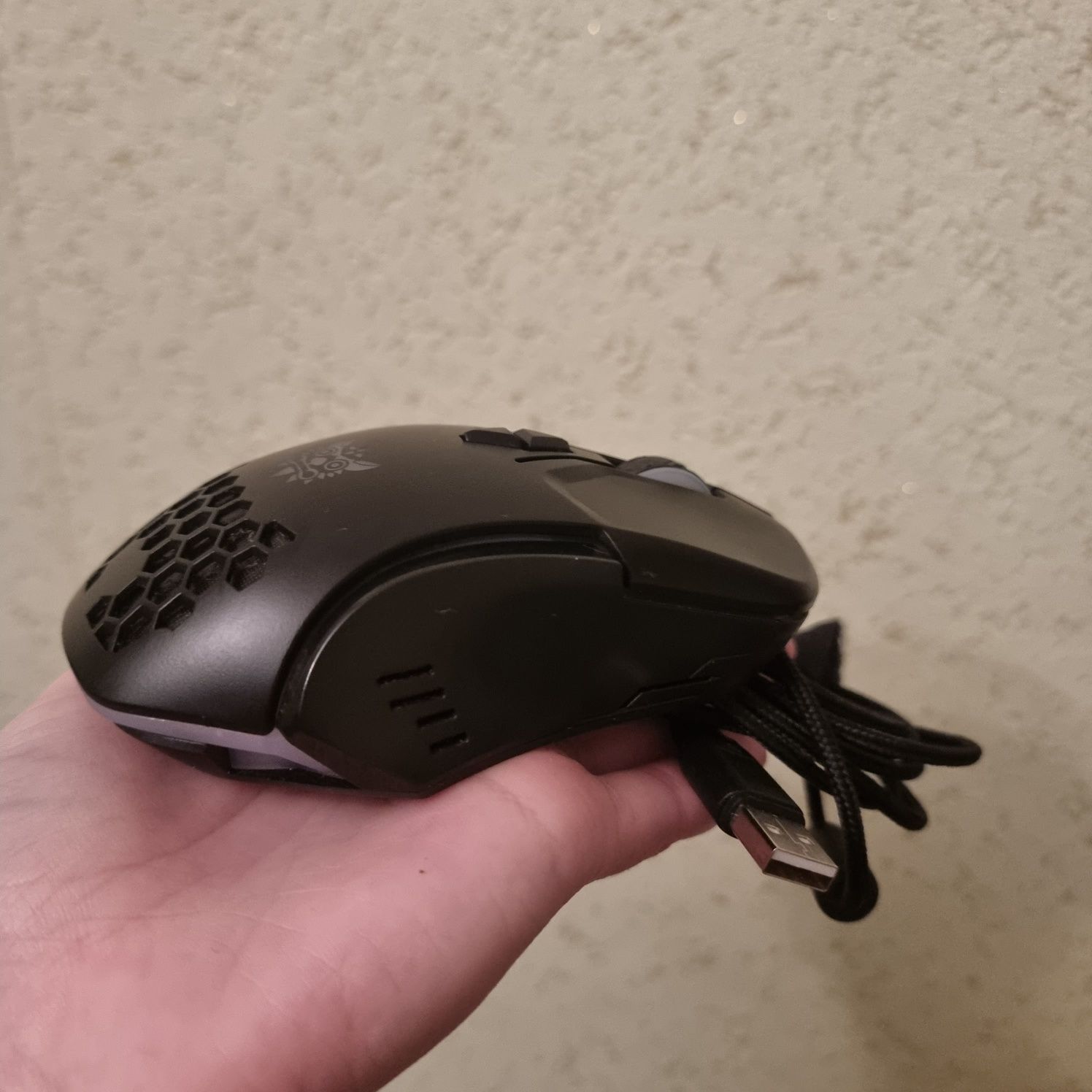 Мышь игровая компьютерная Onikuma CW902 Black с RGB подсветкой, провод