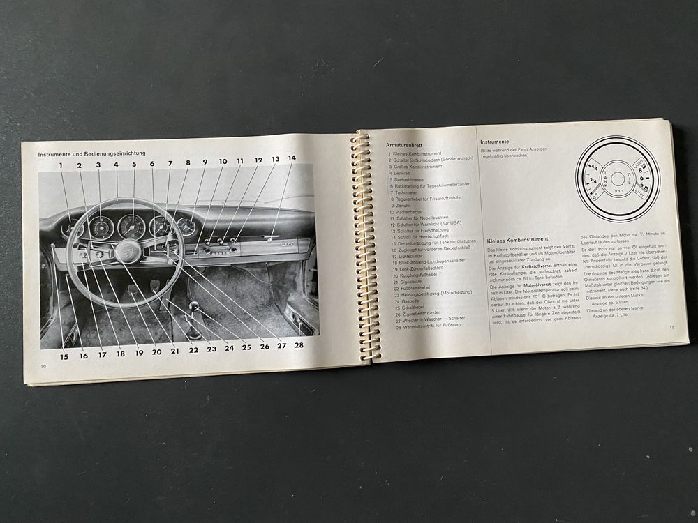 Porsche 911 2.0l. 130PS wyd. 1965 instrukcja manual Betriebsanleitung