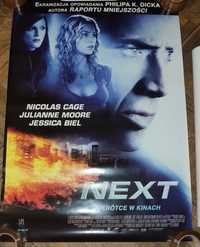 Next plakat filmowy oryginalny Nicolas Cage Julianne Moore Biel