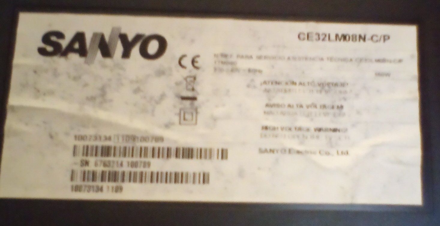 TV Sanyo 32" CE32LM08N