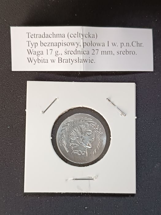 Moneta Tetradrachma Celtycka kopia