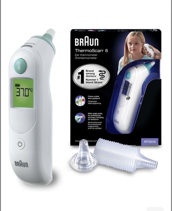 Зручний смарт-термометр вушного типу Braun IRT6515 Thermoscan 6
