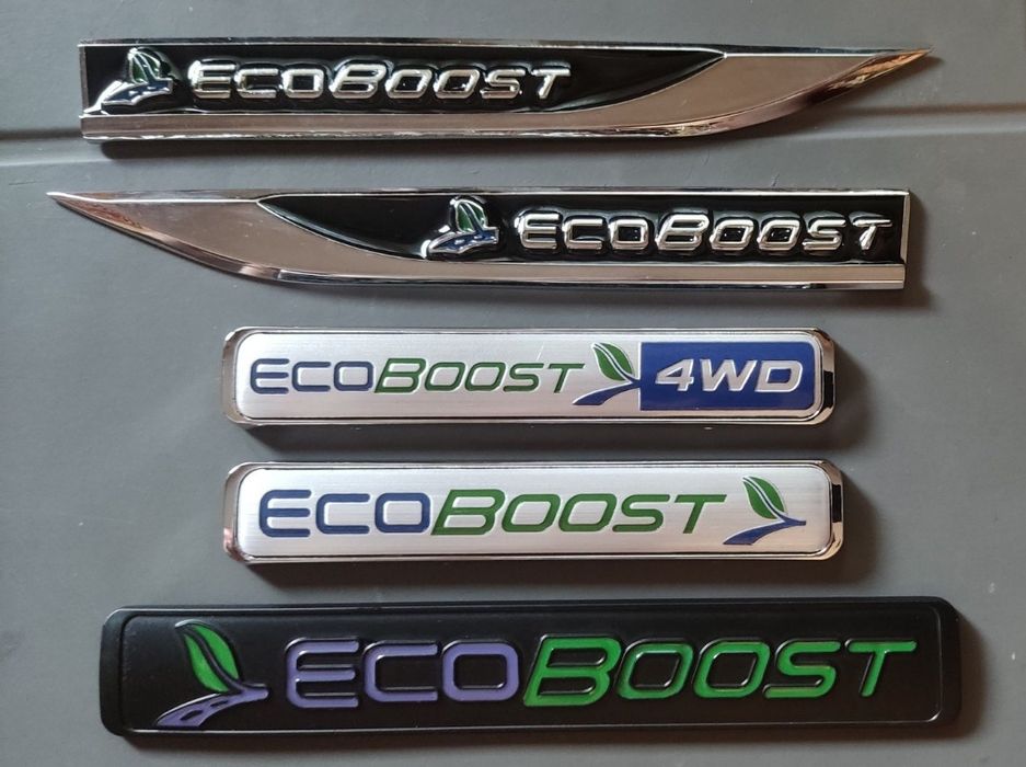 Металлическая автомобильная эмблема Ecoboost для Ford Fusion и других