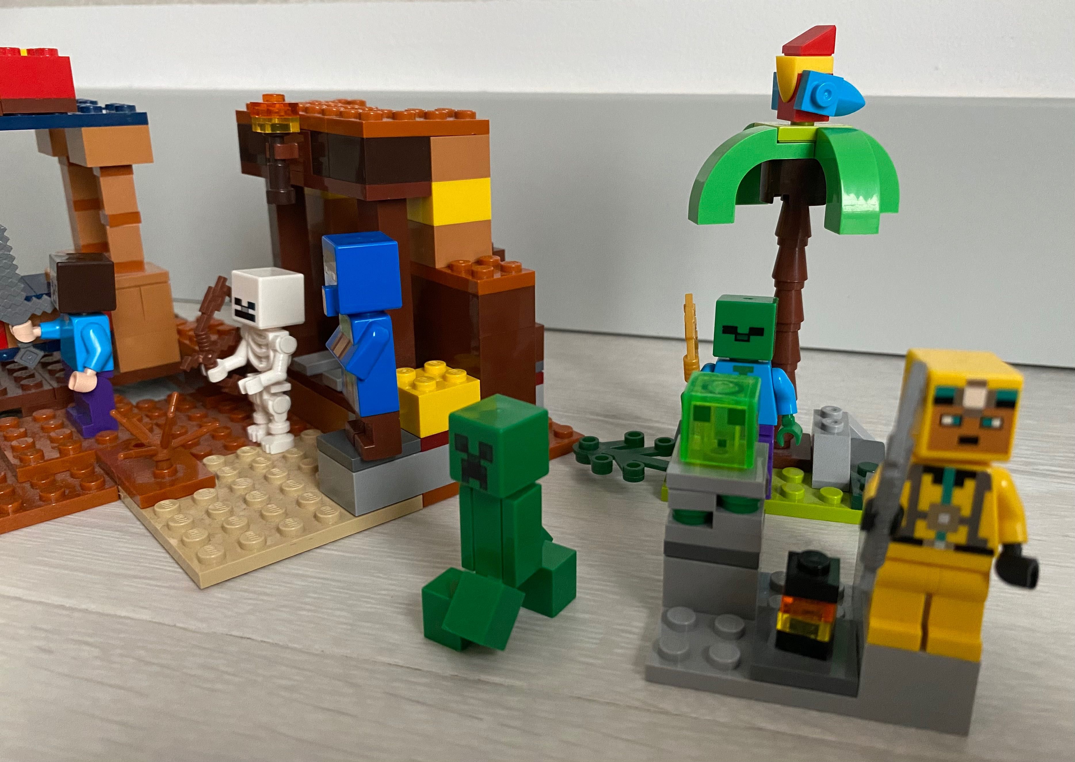 Lego Minecraft 21167 Punkt Handlowy Plus Dodatkowe Figurki z Gazetek