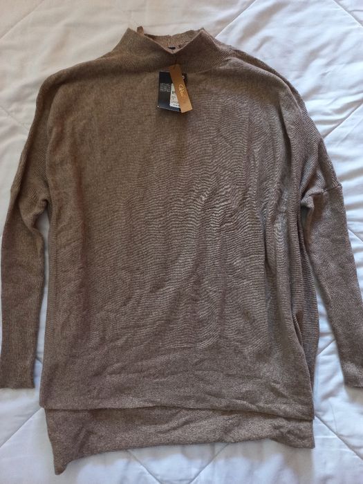 Camisola gola alta bege Primark