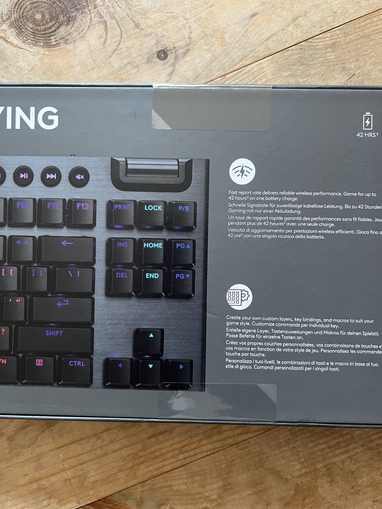 Klawiatura mechaniczna bezprzewodowa Logitech G915 X TKL