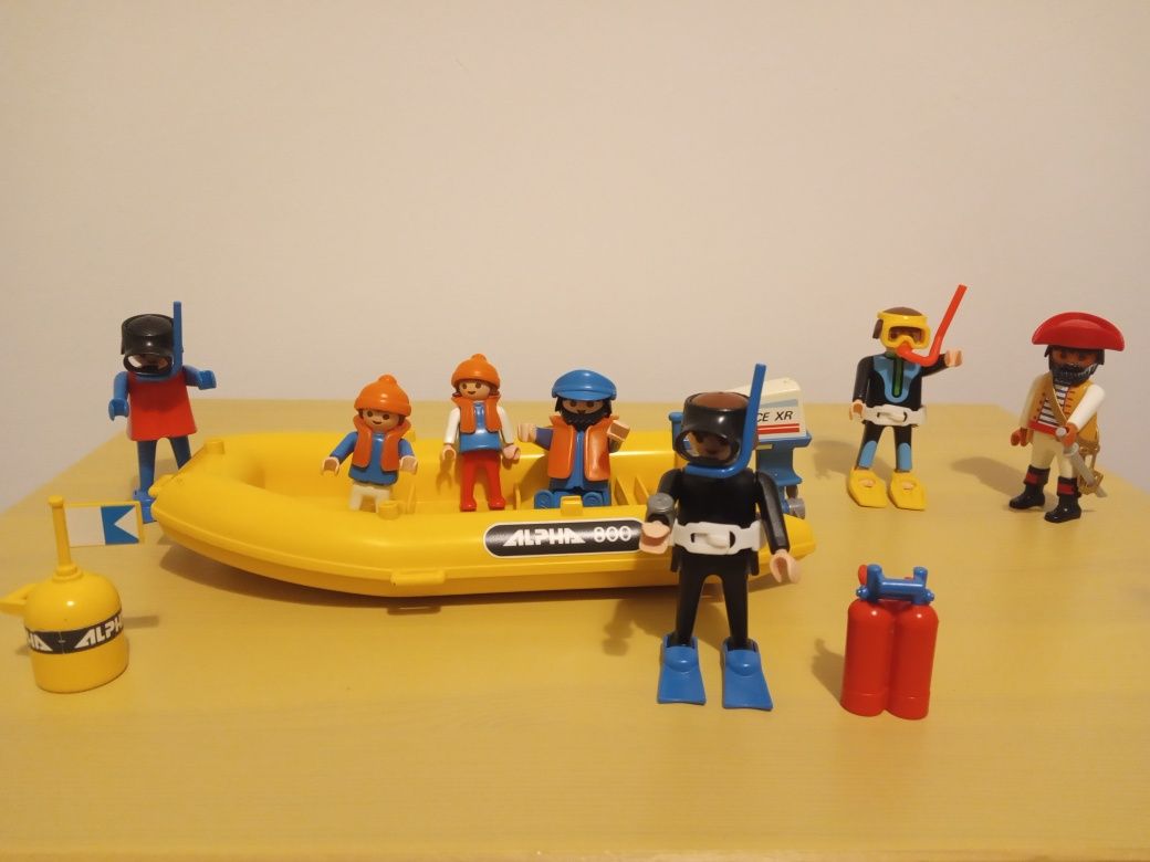 Playmobil podwodny świat zestaw kolekcjonerski ponton nurek pirat