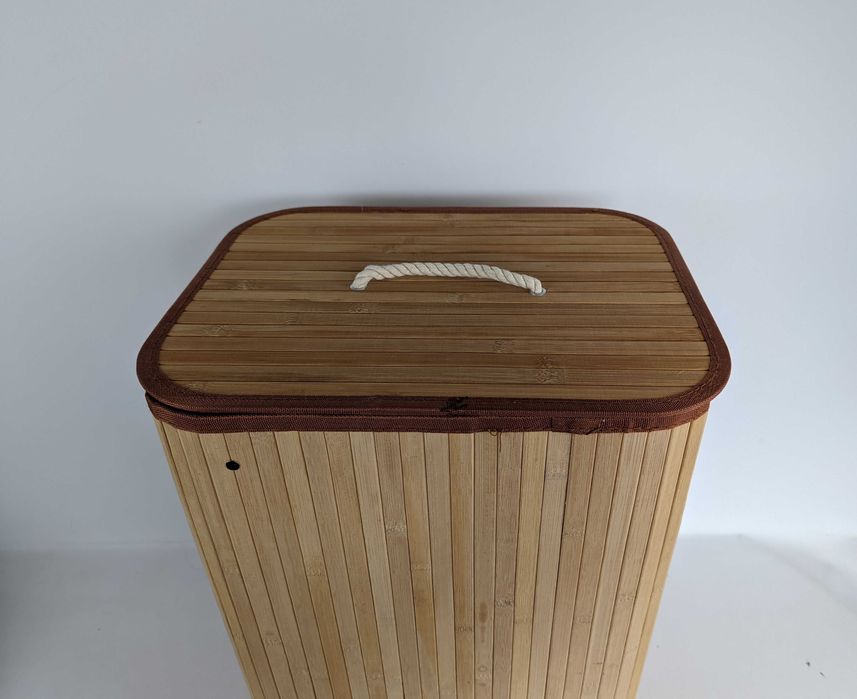 Bambusowy Kosz wolnostojący na pranie Compactor 94l