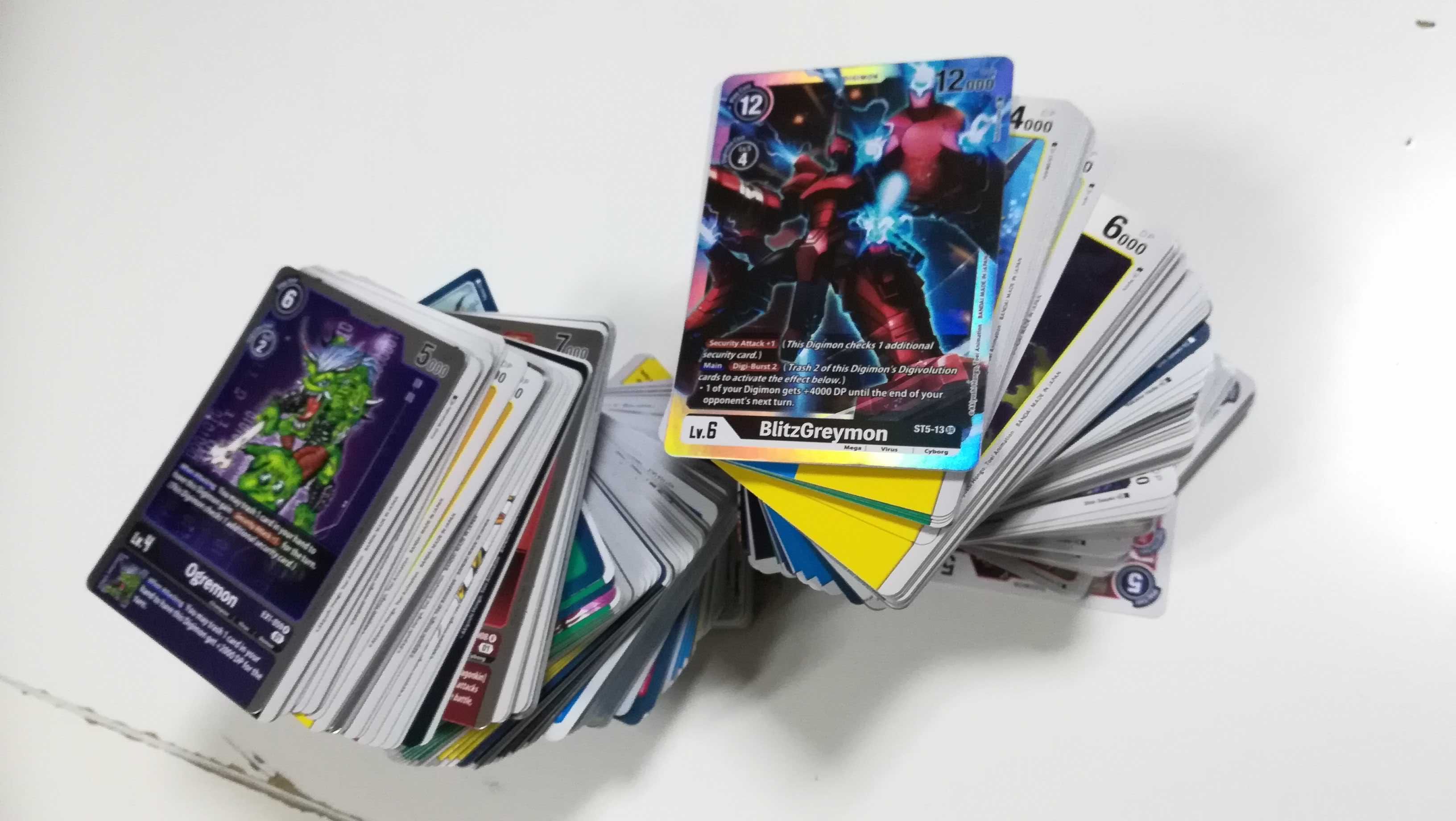 500 cartas Digimon TCG